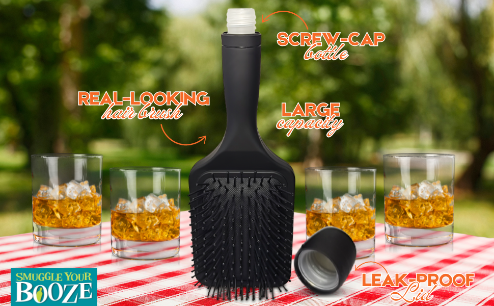 Smuggle Your Booze Brush Flask