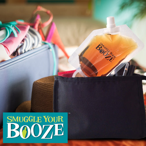Booze Cosmetic Bag Hidden Flask