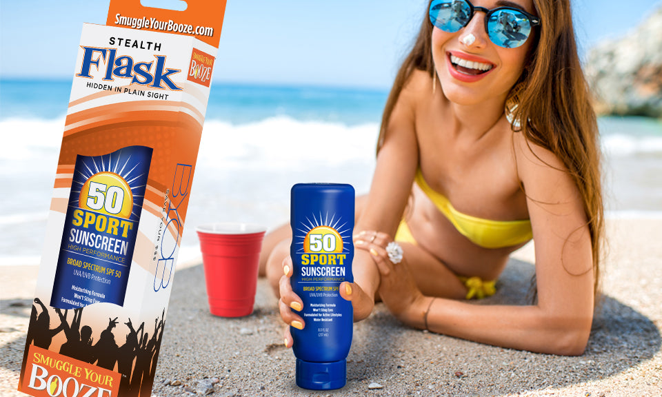 SPF 50 Sunscreen Flask