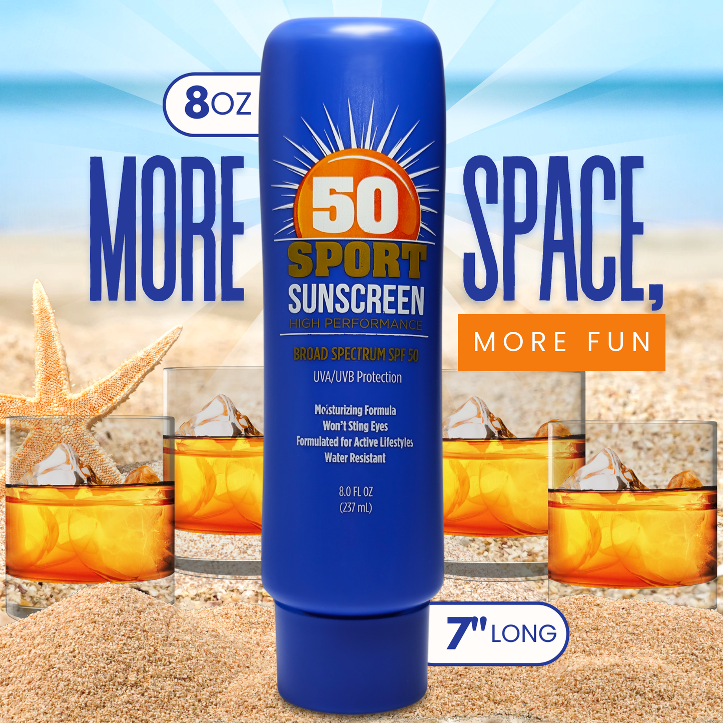 Smuggle Your Booze SPF 50 Sunscreen Flask