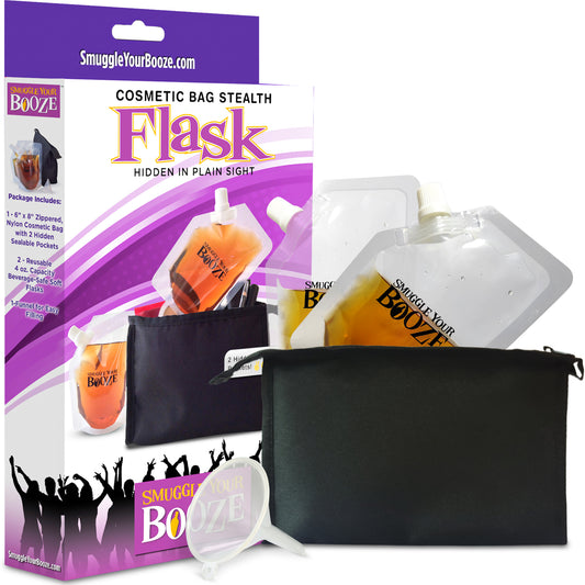 Smuggle Your Booze Cosmetic Bag Hidden Flask